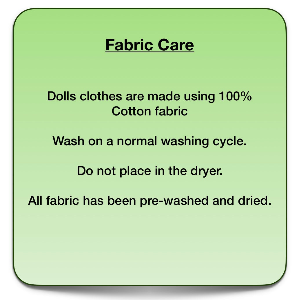 Butterfly Kisses Doll Dress. Fits 38cm Minilands doll