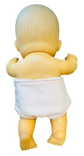 Pale Pink Doll's Nappy with Velcro. Fits doll 22cm (as shown)