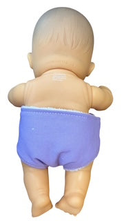 Lavender Doll Hand made Nappy with Velcro. Fit 22cm doll (as shown)