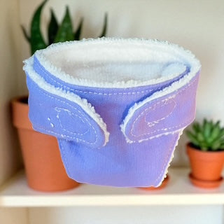 Lavender Doll Handmade Nappy with Velcro. Fits 32cm doll (as shown)