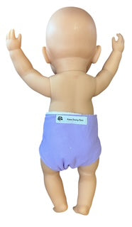 Lavender Doll Handmade Nappy with Velcro. Fits 43cm doll (as shown)