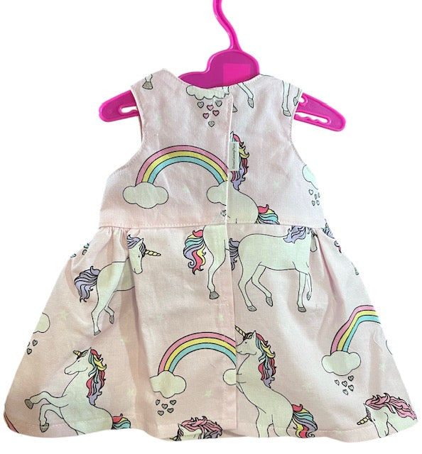 Unicorn Daydreams Dolls Dress. Suits 43cm doll (as shown)