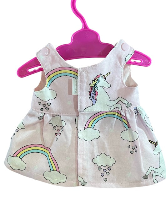 Unicorn Daydreams Dolls dress with velcro. Suits 38cm doll (as shown)