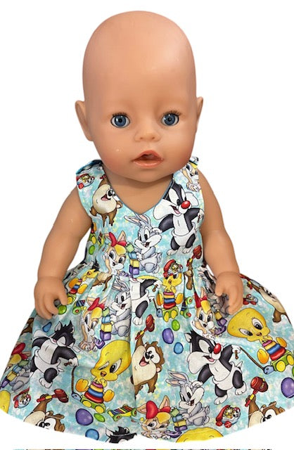Giggle Gang Dolls Dress. Suits 43cm doll (as shown)