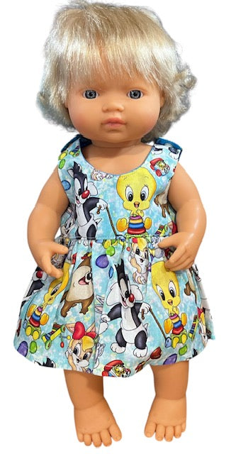 Giggle Gang Dolls Dress. Suits 38cm doll (as shown)