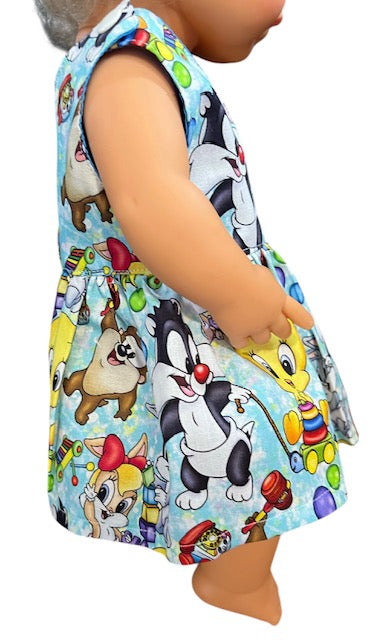 Giggle Gang Dolls Dress. Suits 38cm doll (as shown)