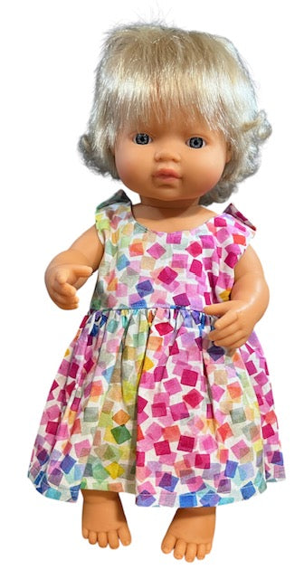Colour Pop Dolls Dress. Suits 38cm doll (as shown)