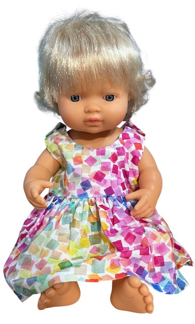 Colour Pop Dolls Dress. Suits 38cm doll (as shown)