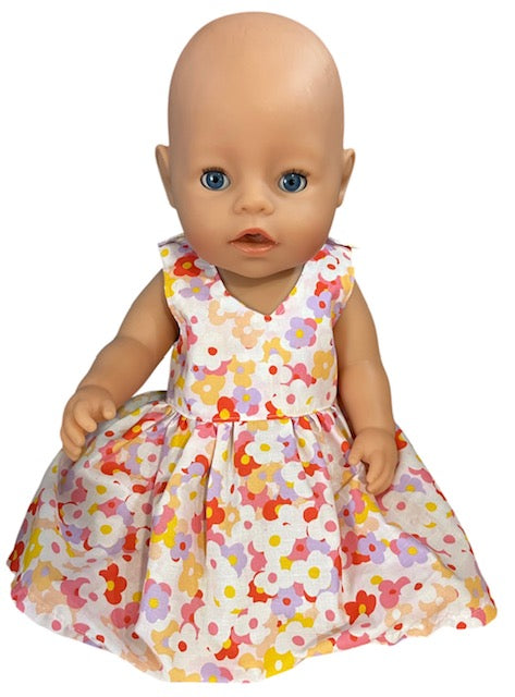 Spring Blossom Dolls Dress. Suits 43cm doll (as shown)