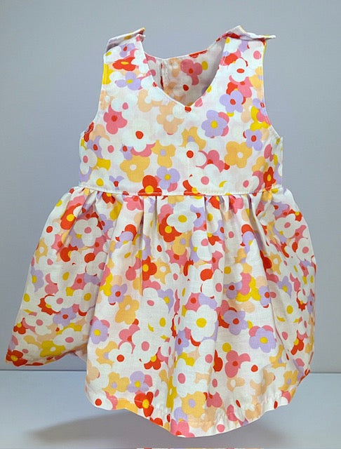 Spring Blossom Dolls Dress. Suits 43cm doll (as shown)