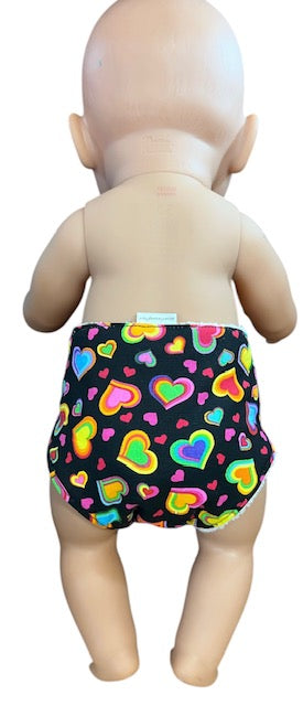 Happy Hearts Doll Nappy. Fits 43cm doll (as shown)