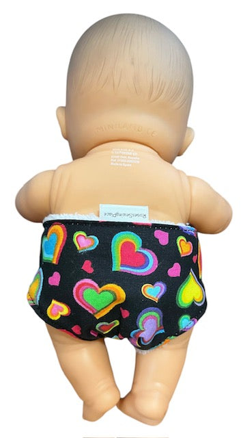 Happy Hearts Doll Nappy. Fits 22cm Doll (as shown)