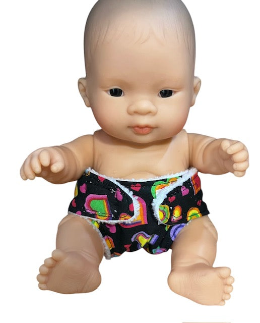 Happy Hearts Doll Nappy. Fits 22cm Doll (as shown)