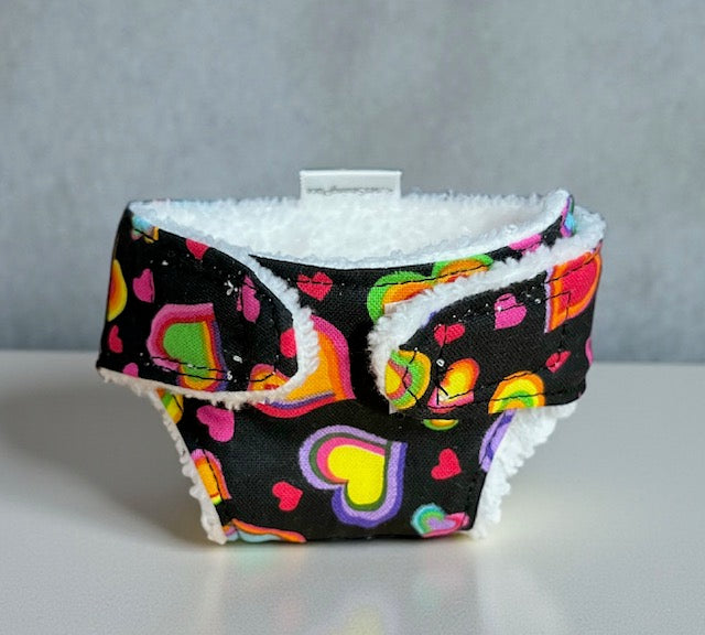 Happy Hearts Doll Nappy. Fits 22cm Doll (as shown)