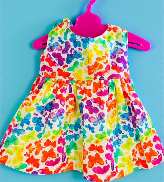 Butterfly Kisses Doll Dress. Fits 38cm Minilands doll