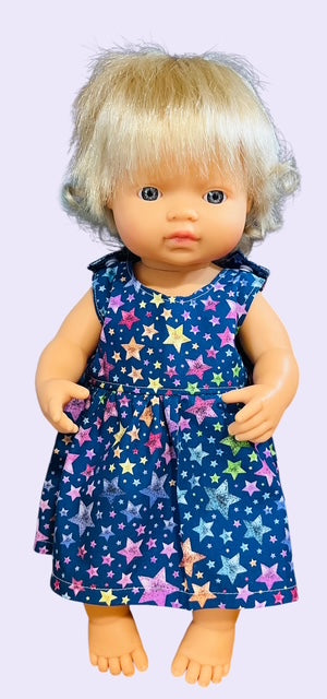 Twinkle Star Party Doll Dress. Fits 38cm MiniLand Doll (as shown)