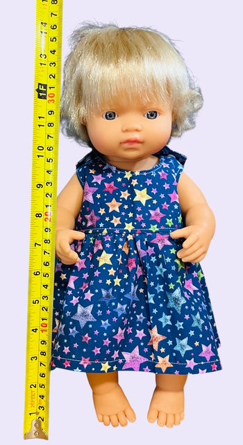 Twinkle Star Party Doll Dress. Fits 38cm MiniLand Doll (as shown)