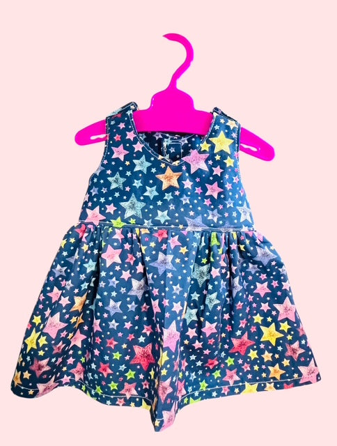 Twinkle Star Party Doll dress. Fits 43cm Baby Born doll ( as shown)