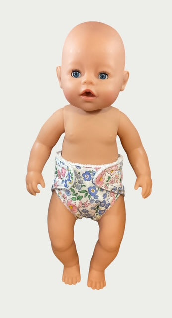 Priscilla Doll Nappy. Fits 43cm Baby Born Doll (as shown)
