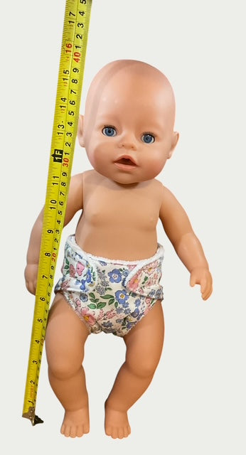 Priscilla Doll Nappy. Fits 43cm Baby Born Doll (as shown)