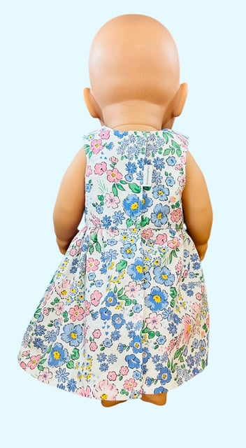 Priscilla Doll Dress. Fits 43cm Baby Born Doll (as shown).
