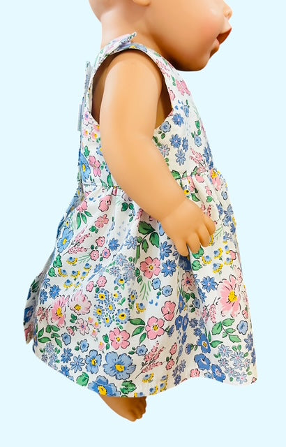 Priscilla Doll Dress. Fits 43cm Baby Born Doll (as shown).