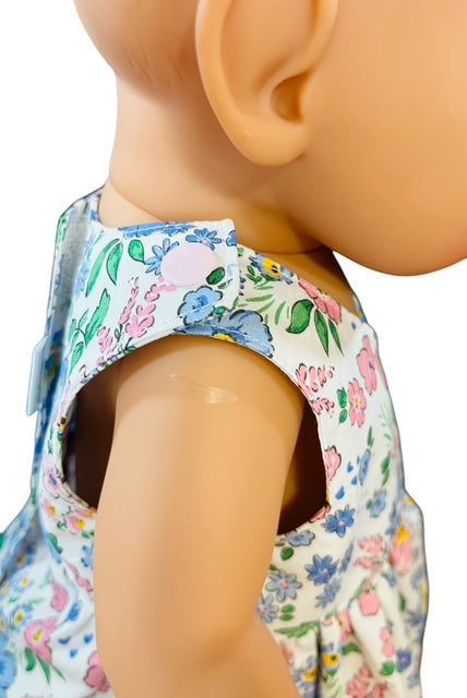 Priscilla Doll Dress. Fits 43cm Baby Born Doll (as shown).