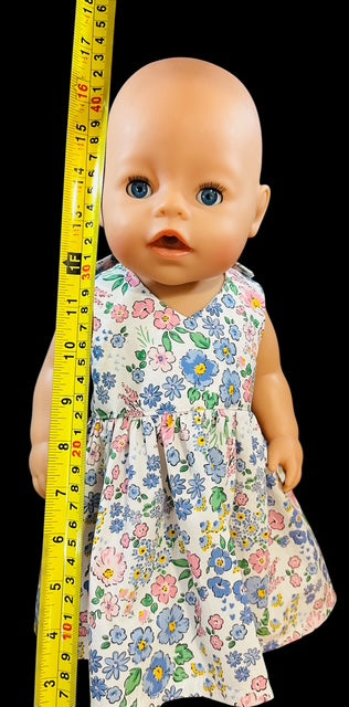 Priscilla Doll Dress. Fits 43cm Baby Born Doll (as shown).