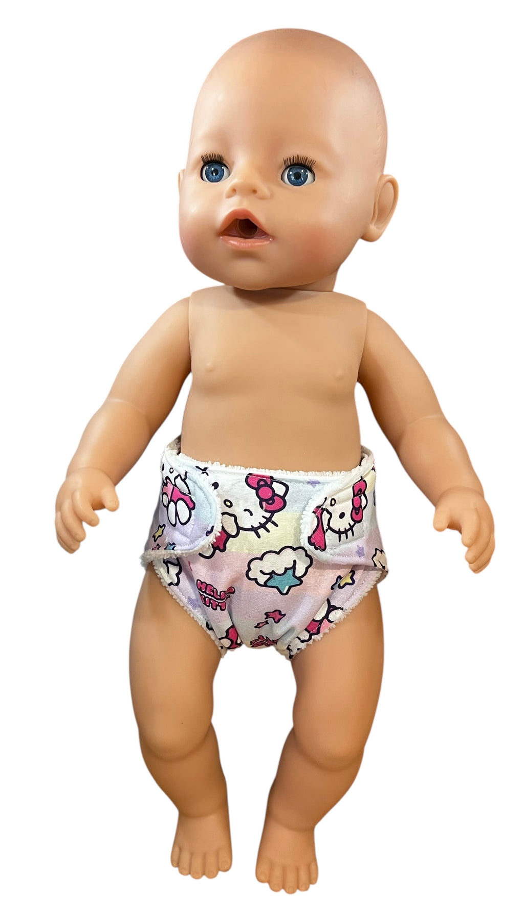 Whisker Pink Doll Nappy. Fits 43cm (Baby Born) doll.