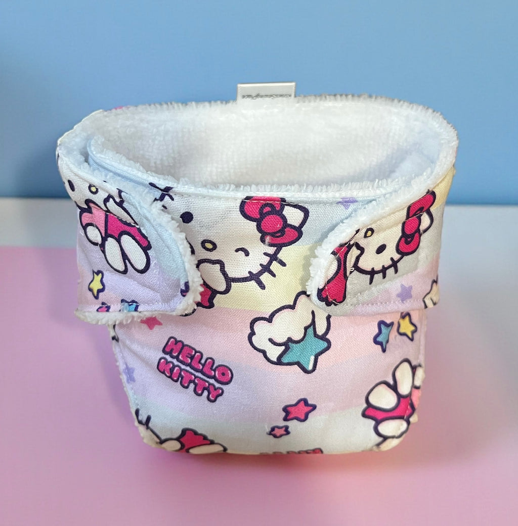Whisker Pink Doll Nappy. Fits 43cm (Baby Born) doll.