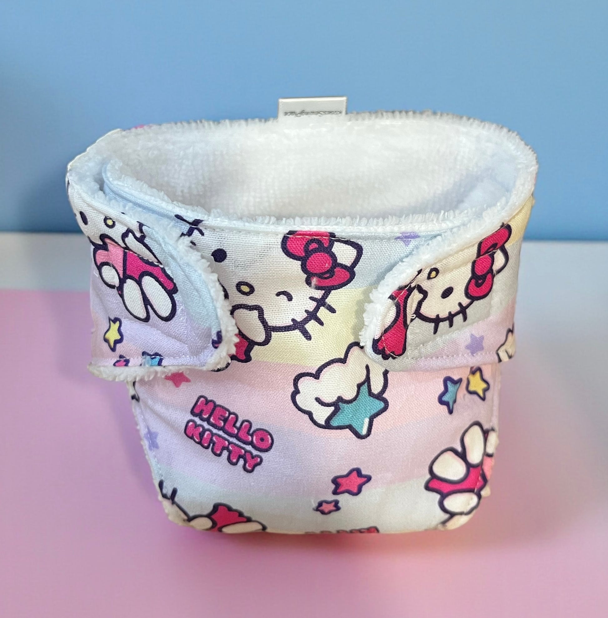 Whisker Pink Doll Nappy. Fits 43cm (Baby Born) doll.