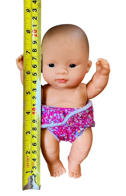 Sprinkle Splash Doll's nappy. Fits 22cm MiniLands Doll (as shown)
