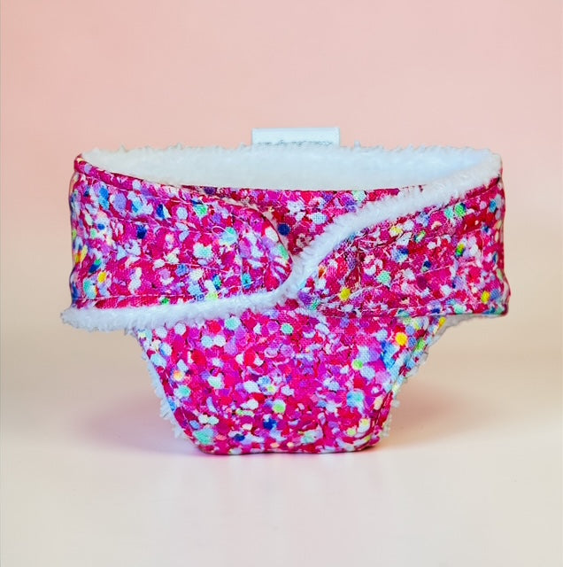 Sprinkle Splash Doll's nappy. Fits 22cm MiniLands Doll (as shown)