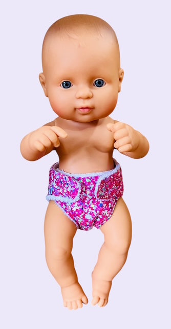 Sprinkle Splash Doll Nappy. Fits 32cm MiniLands doll (as shown)
