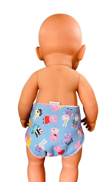 Piggy Playtime Doll Nappy. Fits 43cm Baby Born Doll.