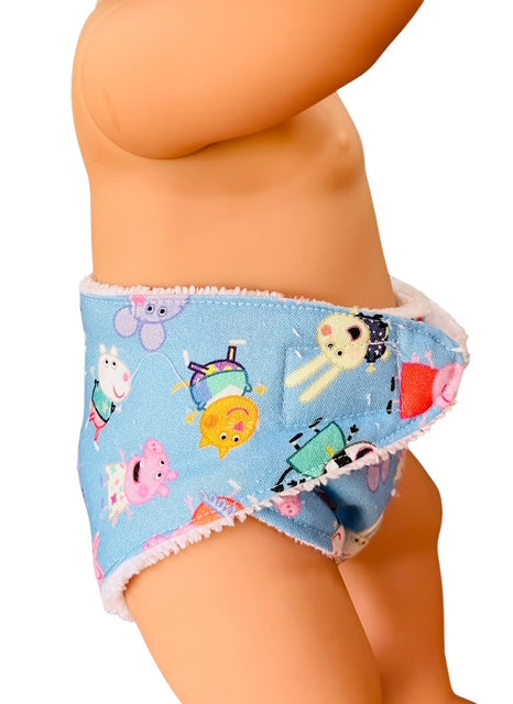 Piggy Playtime Doll Nappy. Fits 43cm Baby Born Doll.