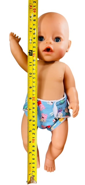 Piggy Playtime Doll Nappy. Fits 43cm Baby Born Doll.