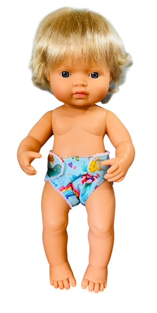 Enchanted Playtime Doll Nappy. Fits 38cm MiniLands Doll (as shown)