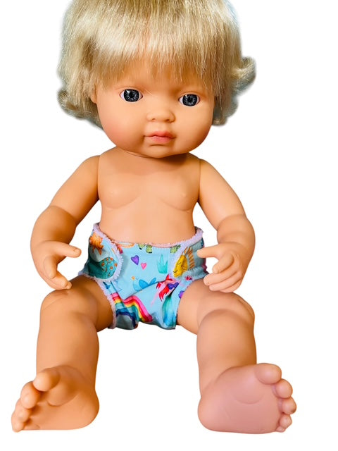 Enchanted Playtime Doll Nappy. Fits 38cm MiniLands Doll (as shown)