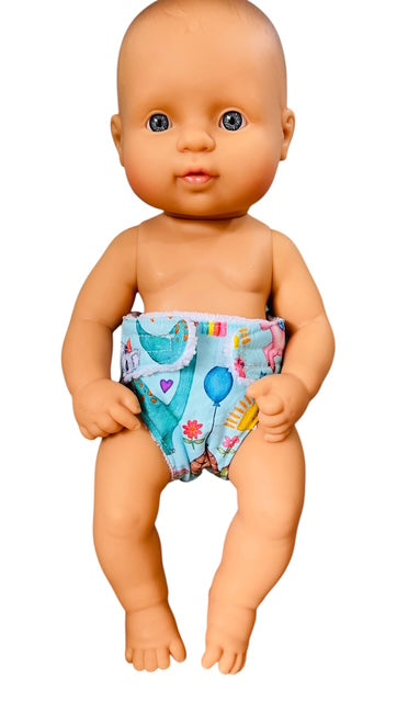 Enchanted Playtime Doll Nappy. Fits 32cm MiniLands Doll (as shown)