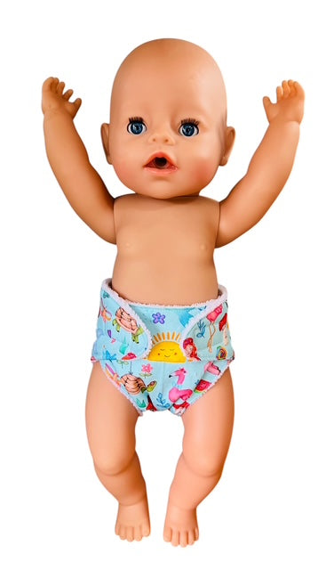 Enchanted Playtime Doll Nappy. Fits 43cm Baby Born Doll (as shown)