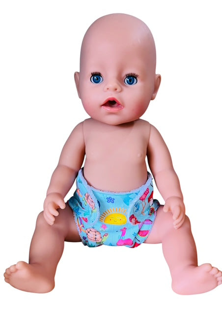 Enchanted Playtime Doll Nappy. Fits 43cm Baby Born Doll (as shown)