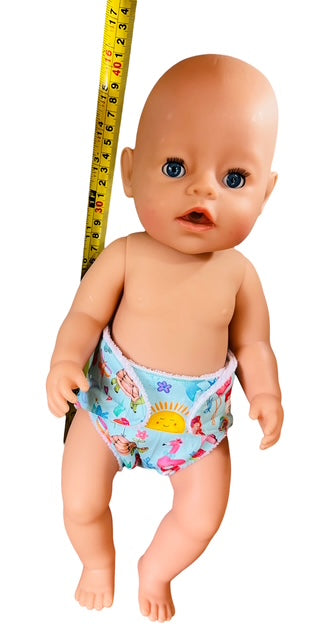Enchanted Playtime Doll Nappy. Fits 43cm Baby Born Doll (as shown)