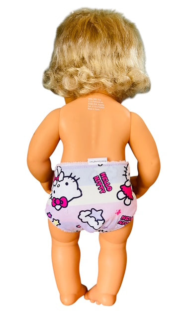 Whisker Pink doll Nappy. Fits 38cm Mini Lands Doll. (as shown)
