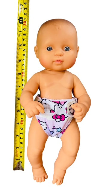 Whisker Pink Dolls Nappy. Fits 32cm Mini Lands Doll. (as shown)