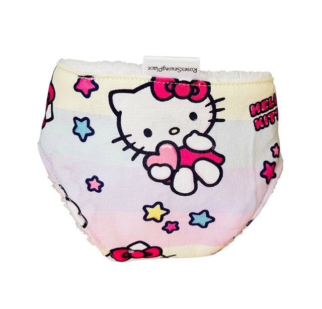 Whisker Pink Dolls Nappy. Fits 32cm Mini Lands Doll. (as shown)