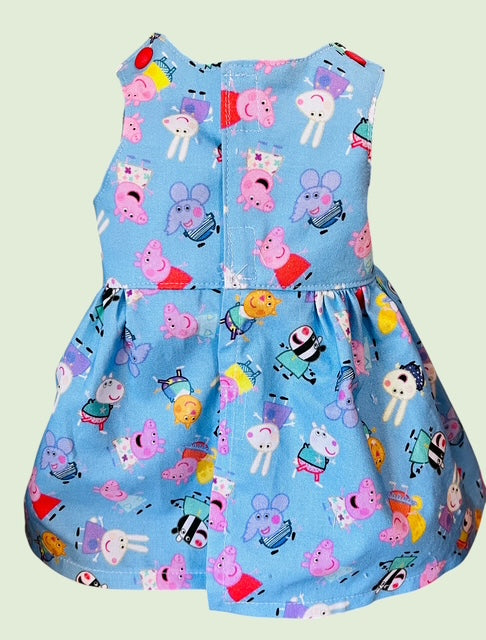 Piggy Playtime Doll Dress. Fits 43cm Baby Born Doll.