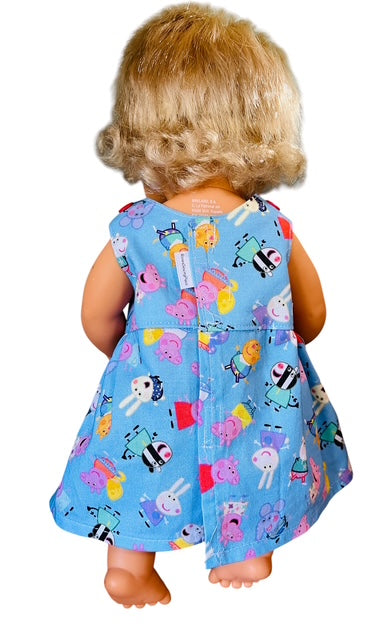 Piggy Playtime Doll Dress. Fits 38cm MiniLands Doll.