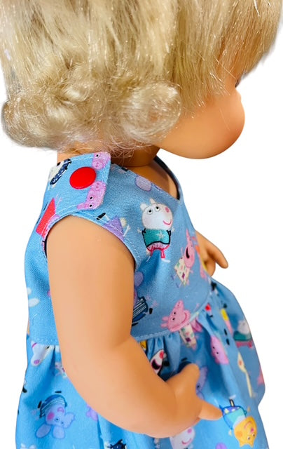 Piggy Playtime Doll Dress. Fits 38cm MiniLands Doll.