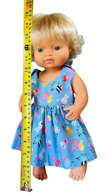 Piggy Playtime Doll Dress. Fits 38cm MiniLands Doll.